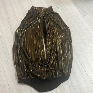 Torn by Ronny kobo gold bodysuit xs